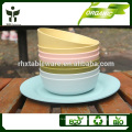 luxury colorful cheap biodegradable bamboo fiber dinnerware dishes&plates